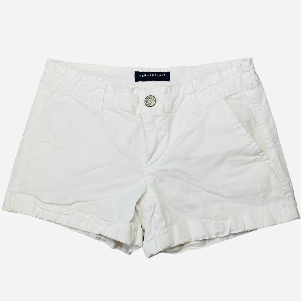 Aeropostale White Shorts (Size: 2)